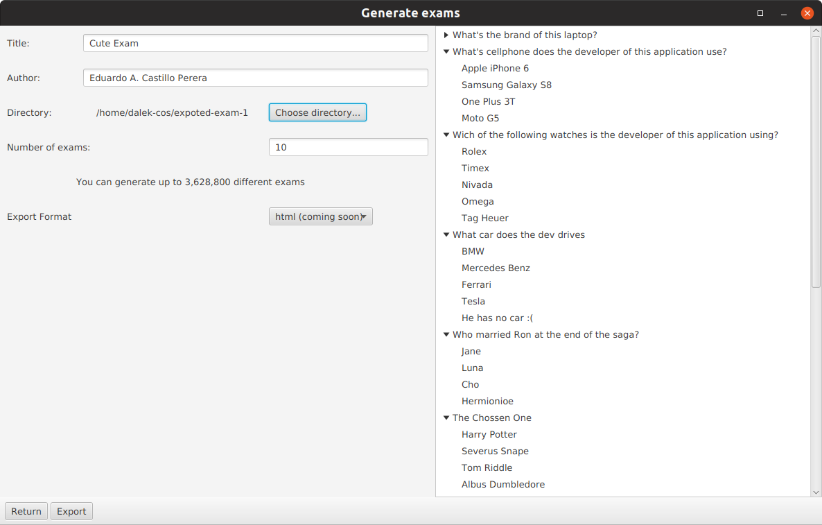 Image 4: Export to HTML assistant